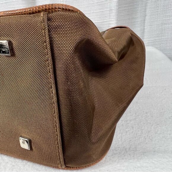 Nine West Travel Bag Brown/Bronze Carry On Overnighter Commuter - Picture 7 of 15